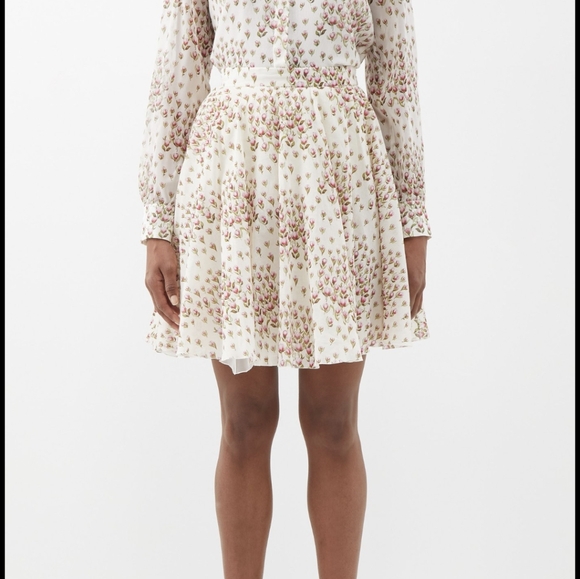 Giambattista Valli Tulip Print Cotton Skirt IT46 (US6-8) - Picture 5 of 9